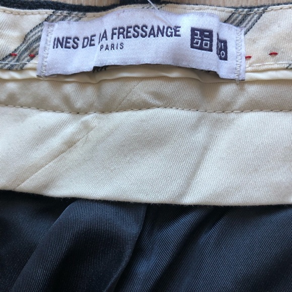 Uniqlo Ines de la Fressange Wool Blend Pinstripe Pants Size 6 - Picture 9 of 12